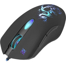 Kompiuterio Pelė - Defender GM-090L Dešiniarankė Optinė 3200 DPI USB Type-A su Pelės Padu