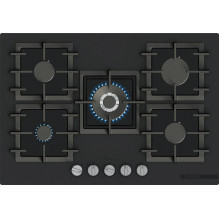 Bosch Serie 6 PPQ7AAI40 Gas hob 75 cm Tempered glass, Black