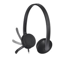 „Logitech H340“ USB kompiuterio ausinės su laidine, galvos juosta, USB A tipo, juodos „Logitech H340“ USB kompiuterio ausinės su laidine, galvos juosta, USB A tipo, juodos