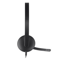 „Logitech H340“ USB kompiuterio ausinės su laidine, galvos juosta, USB A tipo, juodos „Logitech H340“ USB kompiuterio ausinės su laidine, galvos juosta, USB A tipo, juodos