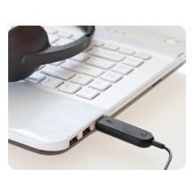 „Logitech H340“ USB kompiuterio ausinės su laidine, galvos juosta, USB A tipo, juodos „Logitech H340“ USB kompiuterio ausinės su laidine, galvos juosta, USB A tipo, juodos