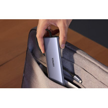 USB-C Šakotuvas - UGREEN CM498 USB-C 10-in-1 100 W Šakotuvas