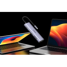 USB-C Šakotuvas - UGREEN CM498 USB-C 10-in-1 100 W Šakotuvas
