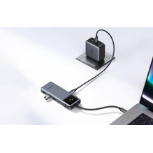 USB-C Šakotuvas - UGREEN CM889 6-in-1 4K 60Hz USB-C Šakotuvas USB-C Šakotuvas - UGREEN CM889 6-in-1 4K 60Hz USB-C Šakotuvas