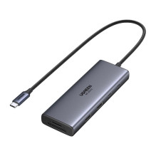 USB-C Šakotuvas - UGREEN CM498A 9-in-1, Du HDMI 4K, 100 W PD
