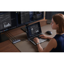USB-C Šakotuvas - UGREEN CM498A 9-in-1, Du HDMI 4K, 100 W PD