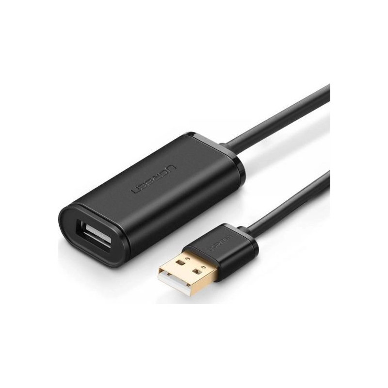Ugreen USB-A - USB-A USB Cable 10 m Black (UGR403BLK)