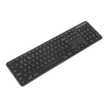 TARGUS EcoSmart - full size - antimicrobial - kabellos - Bluetooth 5.0. 2.4 GHz - QWERTY - Nordisch - Schwarz TARGUS EcoSmart - full size - antimicrobial - kabellos - Bluetooth 5.0. 2.4 GHz - QWERTY - Nordisch - Schwarz