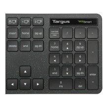 TARGUS EcoSmart - full size - antimicrobial - kabellos - Bluetooth 5.0. 2.4 GHz - QWERTY - Nordisch - Schwarz TARGUS EcoSmart - full size - antimicrobial - kabellos - Bluetooth 5.0. 2.4 GHz - QWERTY - Nordisch - Schwarz