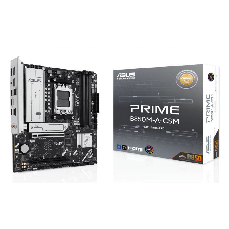 ASUS PRIME B850M-A-CSM mātesplate AMD B850 Socket AM5 micro ATX