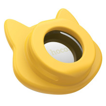 Dog head shapde locator docompatible with Apple Find My Hoco E91K beige