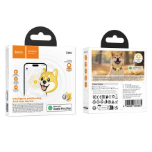 Dog head shapde locator docompatible with Apple Find My Hoco E91K beige
