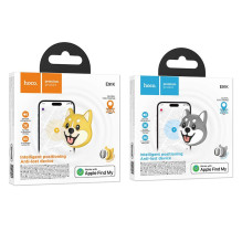 Dog head shapde locator docompatible with Apple Find My Hoco E91K beige