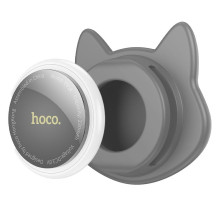Dog head shapde locator docompatible with Apple Find My Hoco E91K grey