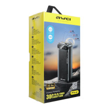 Power bank AWEI PA-12 30000mAh 22,5W LCD black Power bank AWEI PA-12 30000mAh 22,5W LCD black