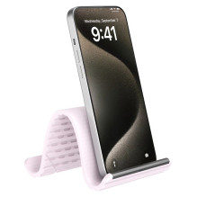 Foldable desk phone stand Hoco HD19 pink Foldable desk phone stand Hoco HD19 pink