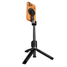 Selfie stick tripod with wireless remote compatible with MagSafe Hoco K35 black