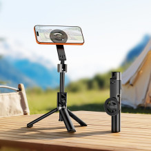 Selfie stick tripod with wireless remote compatible with MagSafe Hoco K35 black