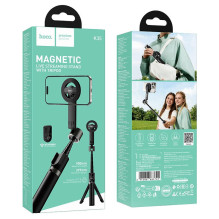 Selfie stick tripod with wireless remote compatible with MagSafe Hoco K35 black