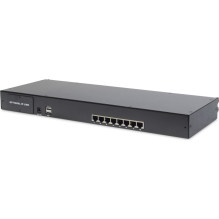 KVM konsolė Digitus DIGITUS Prof.Mod.Konsole19" TFT 8-Port Cat.5 KVM TP dtsch.