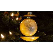 Fir tree toy - globe ROYAL 12 cm. Ocean in beige color Fir tree toy - globe ROYAL 12 cm. Ocean in beige color