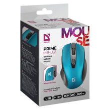 Belaidė pelė - Defender Prime 52054 1 600 DPI, 5 mygtukai, tylus spragtelėjimas, USB-A nano imtuvas, 10 m veikimo nuotol Belaidė pelė - Defender Prime 52054 1 600 DPI, 5 mygtukai, tylus spragtelėjimas, USB-A nano imtuvas, 10 m veikimo nuotol