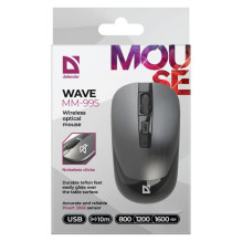 Belaidė pelė - Defender Wave 52993 1600 DPI Sidabrinė