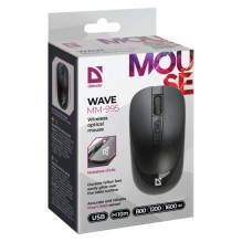 Belaidė pelė - Defender 52995 1600 DPI 3 Mygtukai USB Type-A 10 m 50 g Juoda Belaidė pelė - Defender 52995 1600 DPI 3 Mygtukai USB Type-A 10 m 50 g Juoda