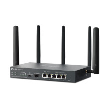 Belaidžiai Maršrutizatorius - Router TP-Link ER706W-4G Dual-Band Wi-Fi 6 2402 Mbit / s 4G Belaidžiai Maršrutizatorius - Router TP-Link ER706W-4G Dual-Band Wi-Fi 6 2402 Mbit / s 4G