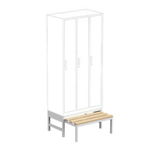 Metalinis suoliukas persirengimo ištraukiamas spintelei W900 su medinėmis WPC lentelėmis Rehalt Systems 860 x 460 x 900 Metalinis suoliukas persirengimo ištraukiamas spintelei W900 su medinėmis WPC lentelėmis Rehalt Systems 860 x 460 x 900