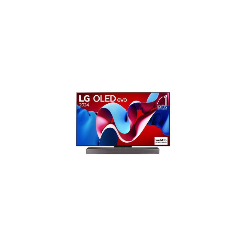 LG TV Set, , 55&quot;, OLED / 4K / Smart, 3840x2160, Wireless LAN, Bluetooth, webOS, Black, OLED55C41LA