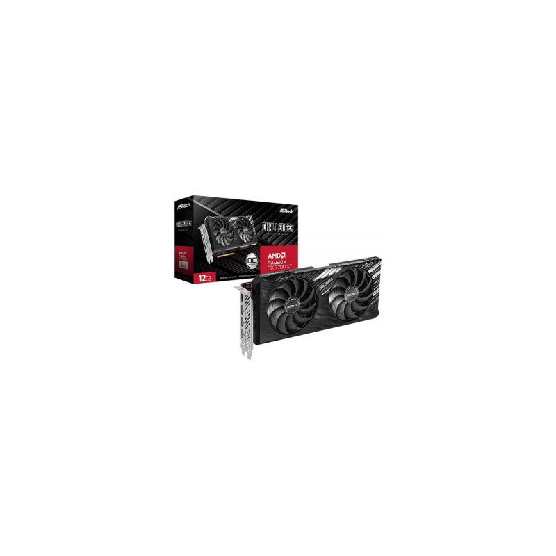 Asrock Graphics Card, , AMD Radeon RX 7700 XT, 12 GB, GDDR6, 192 bit, PCIE 4.0 16x, Two and Half Slot Fansink, 1xHDMI, 3