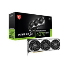 MSI Graphics Card, , NVIDIA GeForce RTX 4070 SUPER, 12 GB, GDDR6X, 192 bit, PCIE 4.0 16x, Triple slot Fansink, 1xHDMI, 3