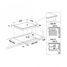 Induction hob Whirlpool WF S5060 CPBF