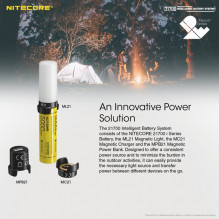 „Nitecore 21700“ intelektuali akumuliatorių sistema