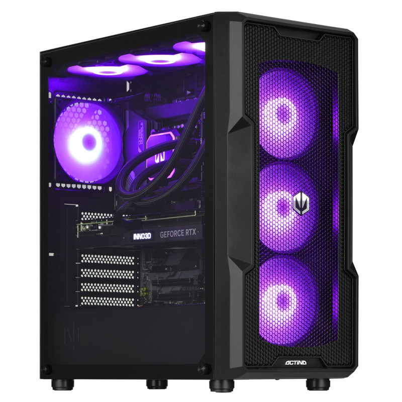 Desktop PC - Actina Intel® Core™ i7-14600KF 32GB DDR5 1TB SSD NVIDIA GeForce RTX 4080 SUPER Windows 11 Home Midi Tower B