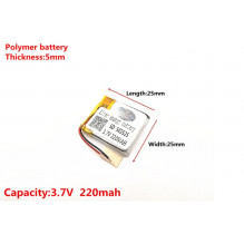 3.7V 220mAH 502525 Polymer...