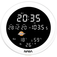 Nasa WSP1700 wood Weather Station / Speaker BT Ship