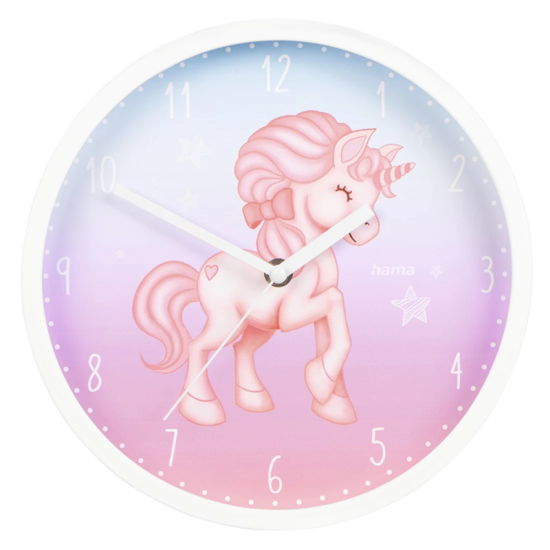 Hama 00186426 Child wall clock Magical Unicorn