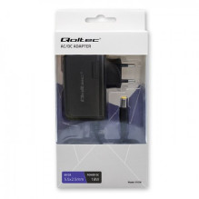 Power Adapter - Qoltec 51028 18 W Black