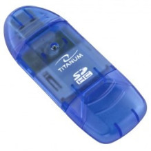 Memory Card Reader - Titanum TA101B, Blue