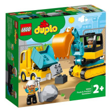 Konstruktorius - LEGO® DUPLO 10931 Sunkvežimis ir Ekskavatorius