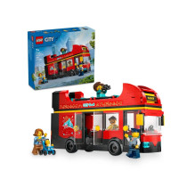 Konstruktorius - LEGO City 60407 Raudonas Dvigubas Autobusas 384 Detalės