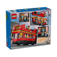 Konstruktorius - LEGO City 60407 Raudonas Dvigubas Autobusas 384 Detalės