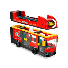 Konstruktorius - LEGO City 60407 Raudonas Dvigubas Autobusas 384 Detalės