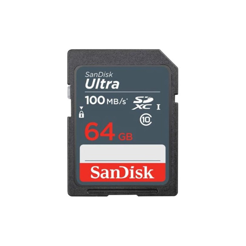 Memory Card - Sandisk Ultra 64 GB SDXC UHS -I Class 10