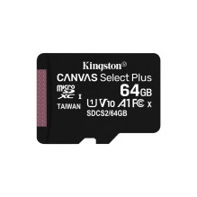 MicroSD Kortelė - Kingston Technology 64GB Canvas Select Plus, auksinė