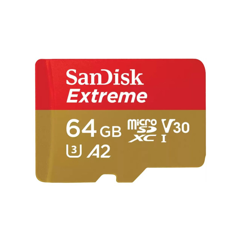 MicroSD Card - SanDisk Extreme 64GB UHS-I Class 10