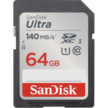 Memory Card - SanDisk 64 GB SDXC UHS-I Class 10