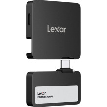 External SSD, LEXAR, Professional Go Portable, 1TB, USB 3.2, Write speed 1000 MBytes / sec, Read speed 1050 MBytes / sec